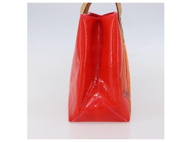 LOUIS VUITTON Borsa Reade PM Monogram Vernis Fluo Rosa Arancio M91903 Auth BA8337 Arancione - vista 4