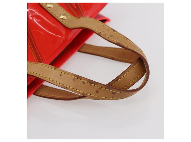 LOUIS VUITTON Borsa Reade PM Monogram Vernis Fluo Rosa Arancio M91903 Auth BA8337 Arancione - vista 7