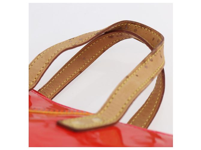 LOUIS VUITTON Borsa Reade PM Monogram Vernis Fluo Rosa Arancio M91903 Auth BA8337 Arancione - vista 8
