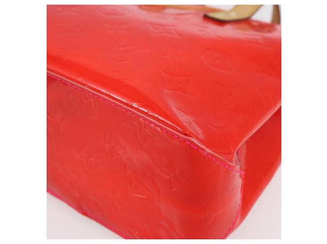 LOUIS VUITTON Borsa Reade PM Monogram Vernis Fluo Rosa Arancio M91903 Auth BA8337 Arancione - vista 9