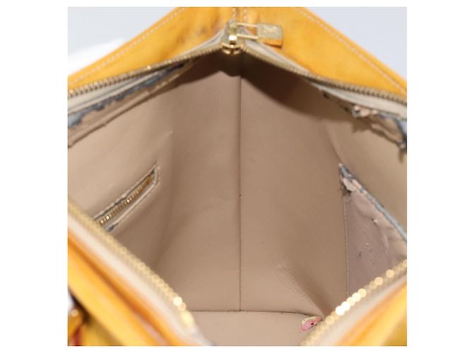 LOUIS VUITTON Borsa a Mano Monogram Vernis Houston Beige M91004 LV Auth ka279 - vista 20