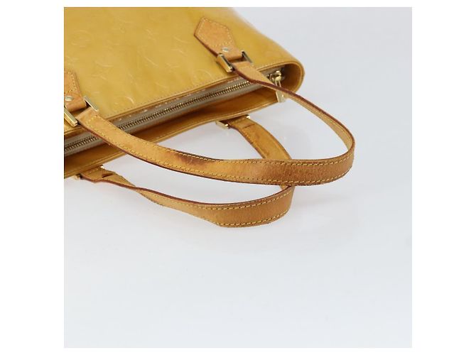LOUIS VUITTON Borsa a Mano Monogram Vernis Houston Beige M91004 LV Auth ka279 - vista 7