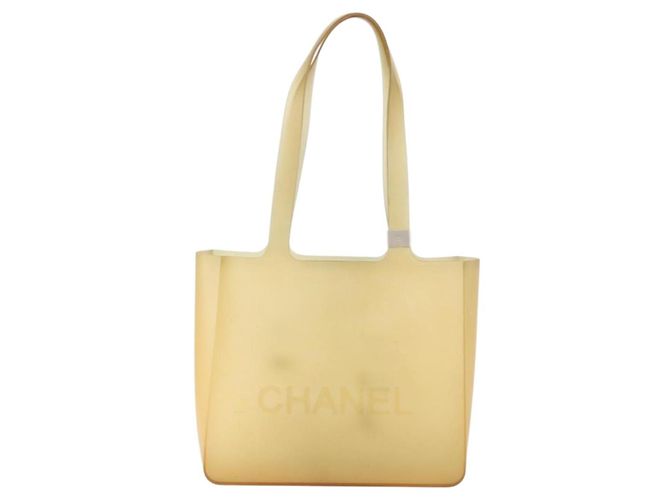 CHANEL Borsa Tote in Gomma Beige CC Auth 152235 - vista 13