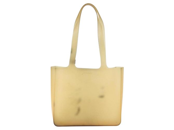CHANEL Borsa Tote in Gomma Beige CC Auth 152235 - vista 2
