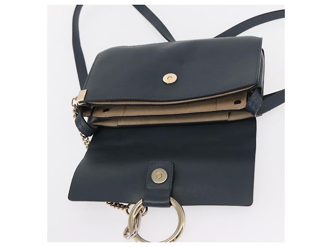 Chloé Borsa a Spalla Chloe Fay in Pelle Scamosciata Verde Oro Auth gh1351 D'oro - vista 10