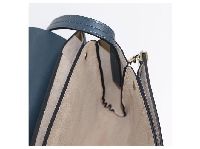 Chloé Borsa a Spalla Chloe Fay in Pelle Scamosciata Verde Oro Auth gh1351 D'oro - vista 21