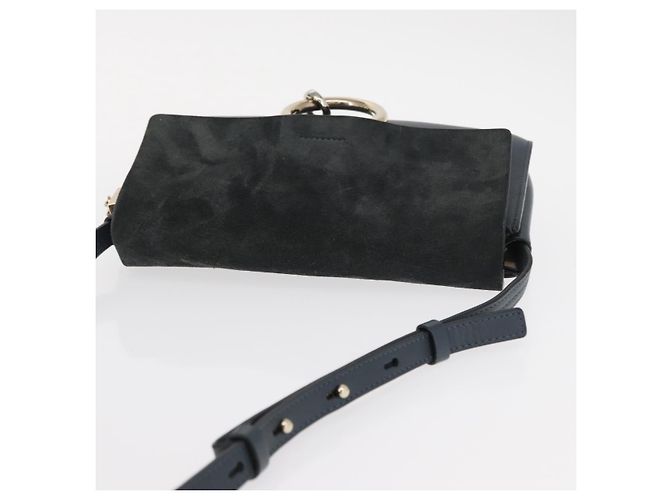 Chloé Borsa a Spalla Chloe Fay in Pelle Scamosciata Verde Oro Auth gh1351 D'oro - vista 5