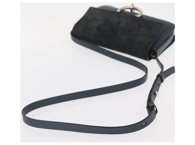 Chloé Borsa a Spalla Chloe Fay in Pelle Scamosciata Verde Oro Auth gh1351 D'oro - vista 7
