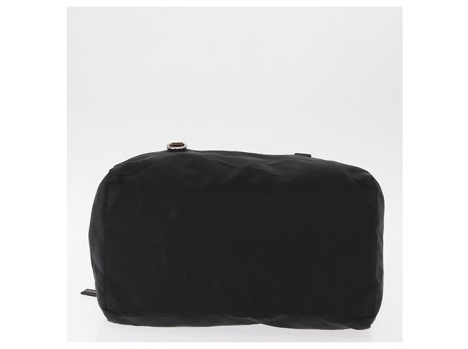 PRADA Borsa a mano in nylon nero argento Auth 153944 - vista 5