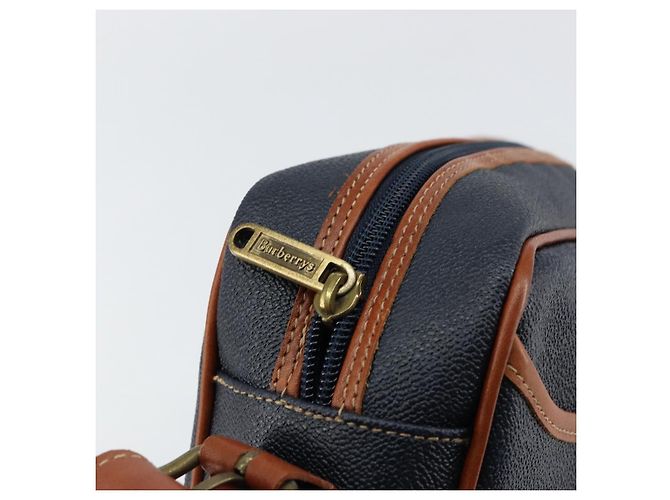 Autre Marque Borsa a Spalla Burberrys in Pelle PVC Blu Navy Oro Auth 154415 D'oro - vista 10