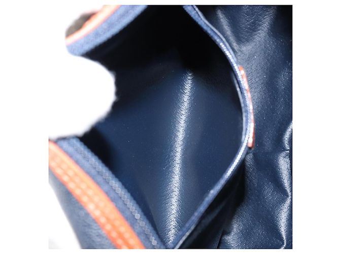 Autre Marque Borsa a Spalla Burberrys in Pelle PVC Blu Navy Oro Auth 154415 D'oro - vista 12