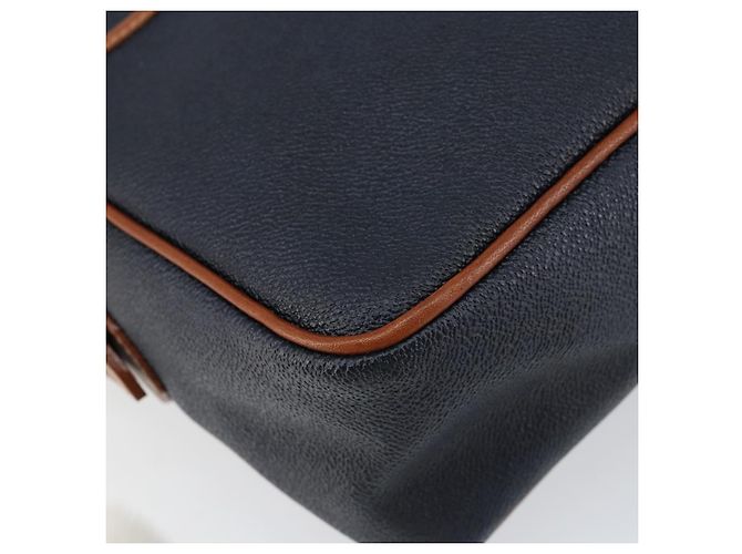 Autre Marque Borsa a Spalla Burberrys in Pelle PVC Blu Navy Oro Auth 154415 D'oro - vista 14