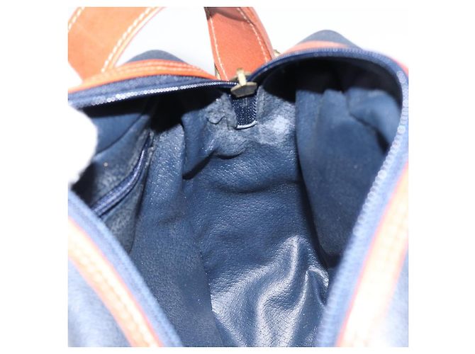 Autre Marque Borsa a Spalla Burberrys in Pelle PVC Blu Navy Oro Auth 154415 D'oro - vista 19