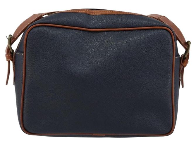 Autre Marque Borsa a Spalla Burberrys in Pelle PVC Blu Navy Oro Auth 154415 D'oro - vista 2