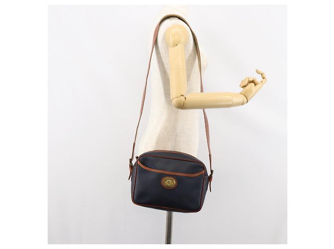 Autre Marque Borsa a Spalla Burberrys in Pelle PVC Blu Navy Oro Auth 154415 D'oro - vista 22
