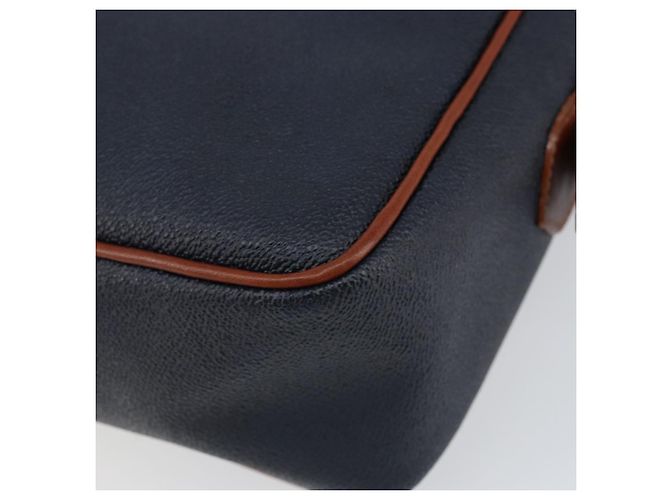 Autre Marque Borsa a Spalla Burberrys in Pelle PVC Blu Navy Oro Auth 154415 D'oro - vista 9