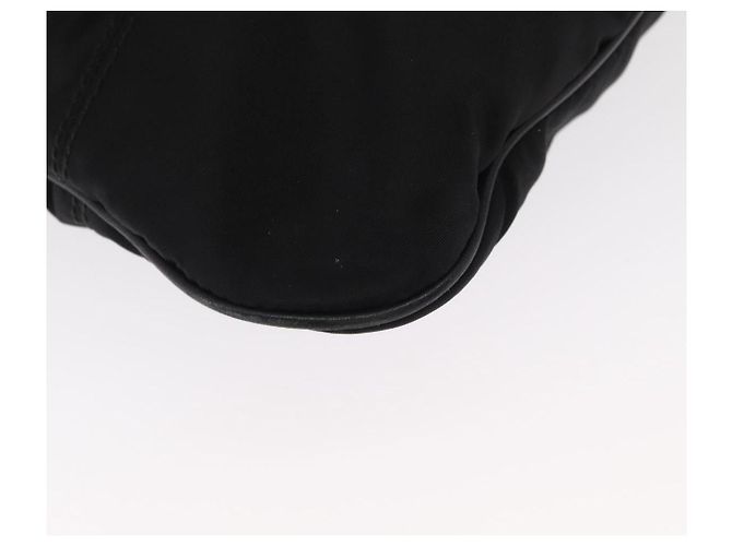 Borsa Vala in nylon e pelle Salvatore Ferragamo 2 in 1 Nero Argento Auth BA7673 - vista 17
