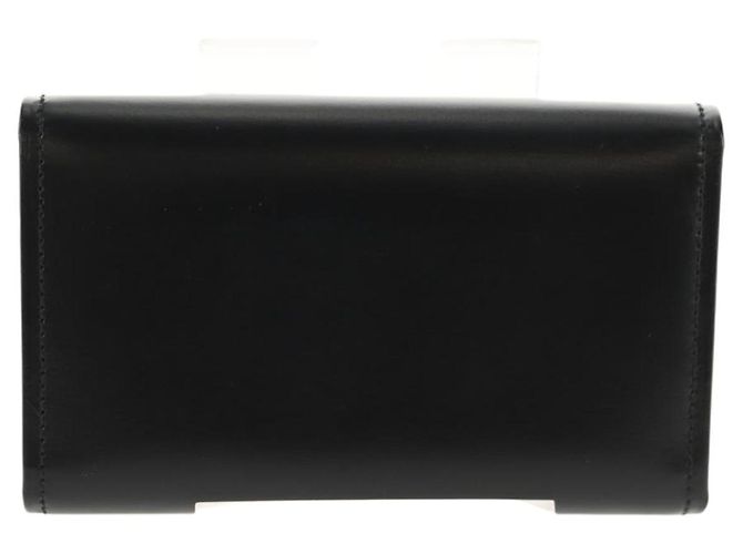 CARTIER Key Case Leather Black Auth am9296V - view 2