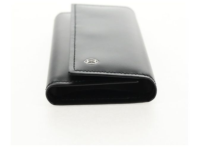 CARTIER Key Case Leather Black Auth am9296V - view 4