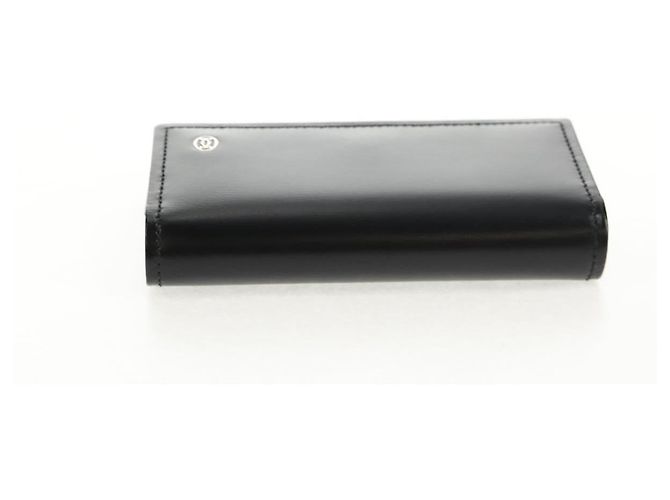CARTIER Key Case Leather Black Auth am9296V - view 5