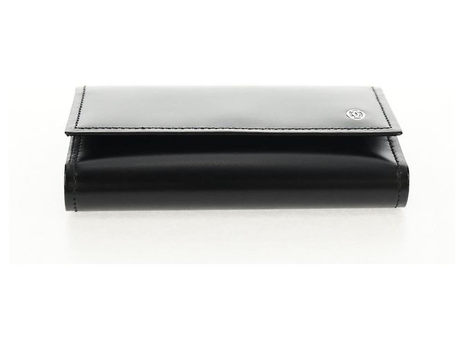 CARTIER Key Case Leather Black Auth am9296V - view 6