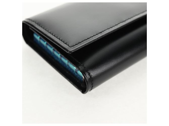 CARTIER Key Case Leather Black Auth am9296V - view 7