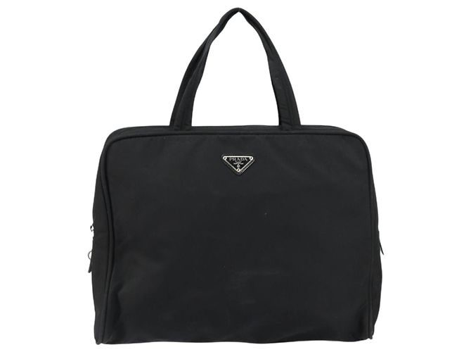 PRADA Tote Tasche Nylon Schwarz Silber Auth bs29773 - Ansicht 13