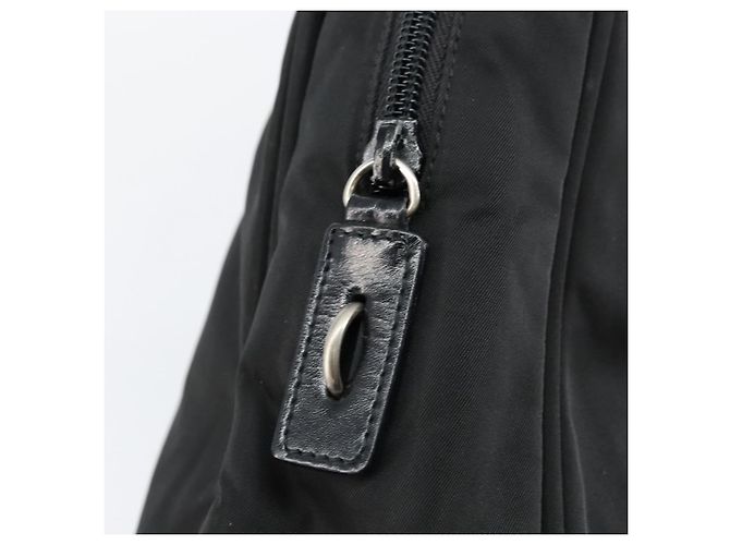 PRADA Tote Tasche Nylon Schwarz Silber Auth bs29773 - Ansicht 18