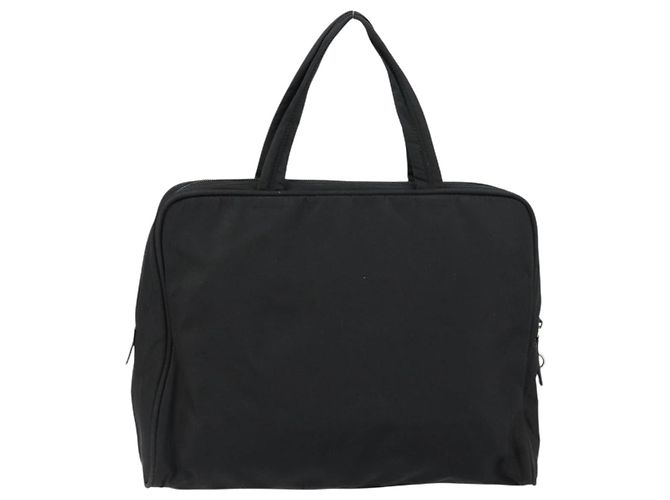 PRADA Tote Tasche Nylon Schwarz Silber Auth bs29773 - Ansicht 2