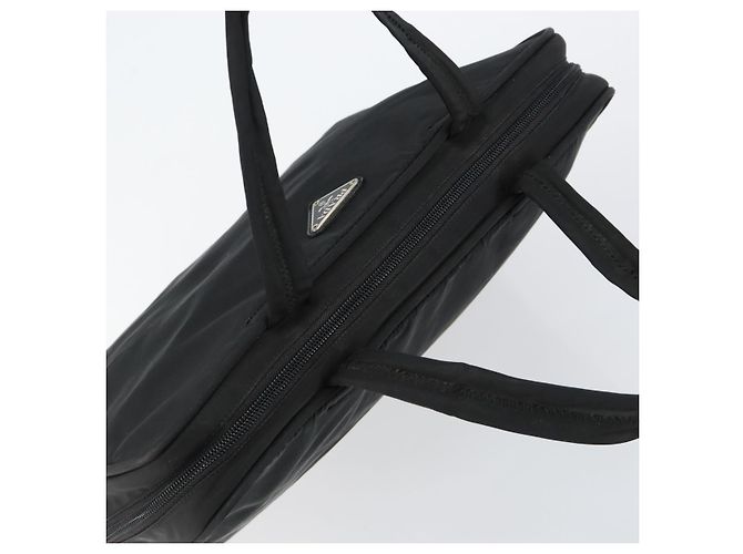 PRADA Tote Tasche Nylon Schwarz Silber Auth bs29773 - Ansicht 6