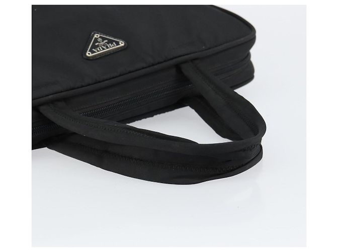 PRADA Tote Tasche Nylon Schwarz Silber Auth bs29773 - Ansicht 7