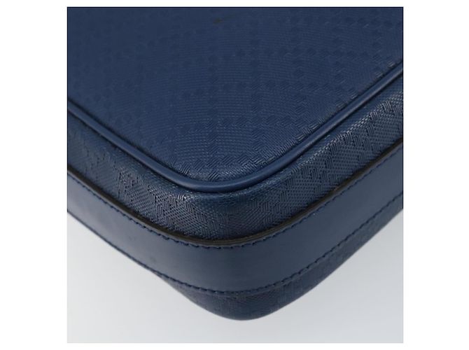 Borsa a Spalla Diamante in Pelle Blu Oro GUCCI 201443 Auth bs29905 D'oro - vista 14
