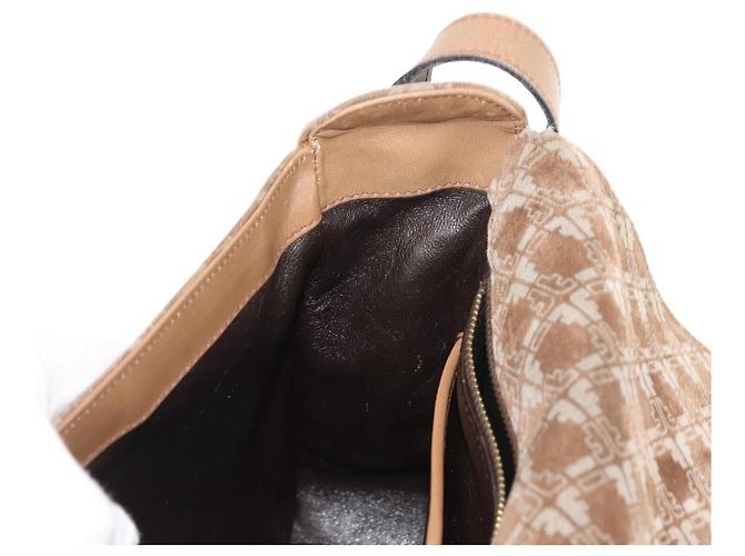 Schultertasche Salvatore Ferragamo Wildleder Beige Auth ba6792 - Ansicht 19