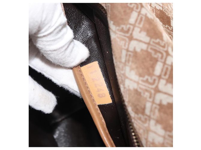 Schultertasche Salvatore Ferragamo Wildleder Beige Auth ba6792 - Ansicht 21