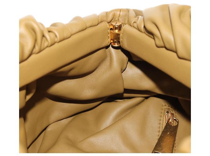 Borsa a corpo in pelle Bottega Veneta oro khaki Auth sw1602M D'oro Cachi - vista 19