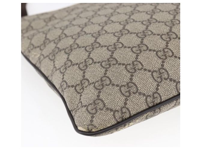 Gucci Borsa a spalla GG Supreme in PVC beige e oro 295257 Auth bs29716 D'oro - vista 16