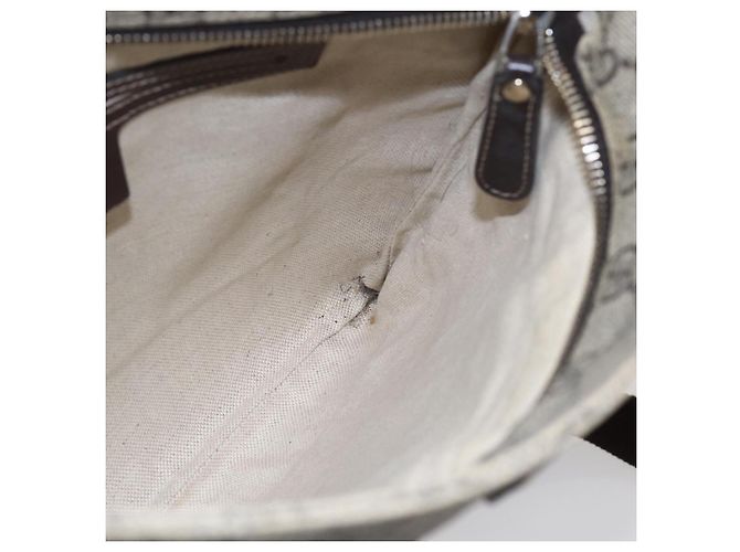 Gucci Borsa a spalla GG Supreme in PVC beige e oro 295257 Auth bs29716 D'oro - vista 19