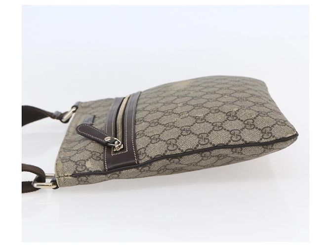 Gucci Borsa a spalla GG Supreme in PVC beige e oro 295257 Auth bs29716 D'oro - vista 3