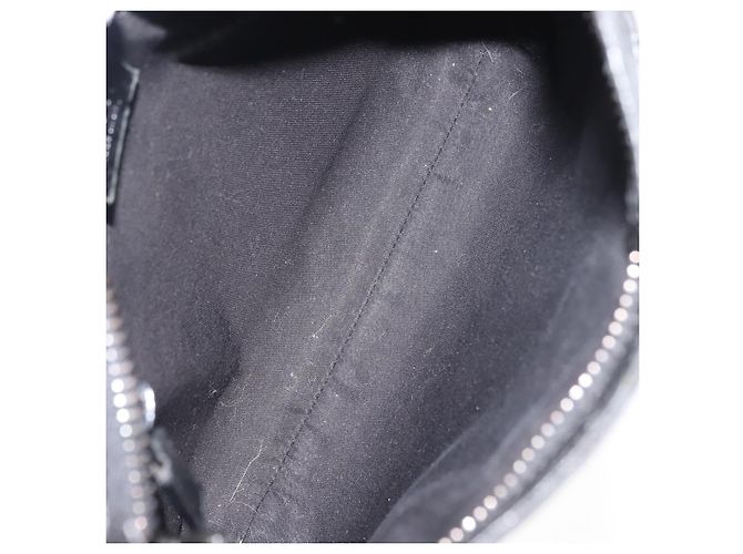 Borsa a Spalla GG Canvas Gucci Nera Argento 122793 Auth 146012 Nero - vista 11