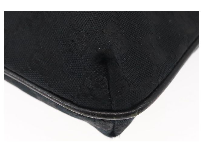 Borsa a Spalla GG Canvas Gucci Nera Argento 122793 Auth 146012 Nero - vista 15
