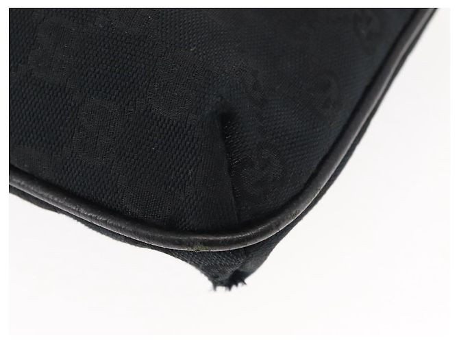 Borsa a Spalla GG Canvas Gucci Nera Argento 122793 Auth 146012 Nero - vista 16
