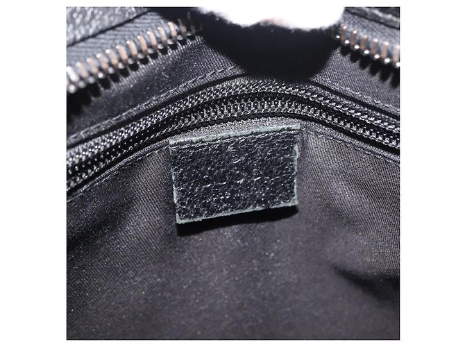 Borsa a Spalla GG Canvas Gucci Nera Argento 122793 Auth 146012 Nero - vista 19