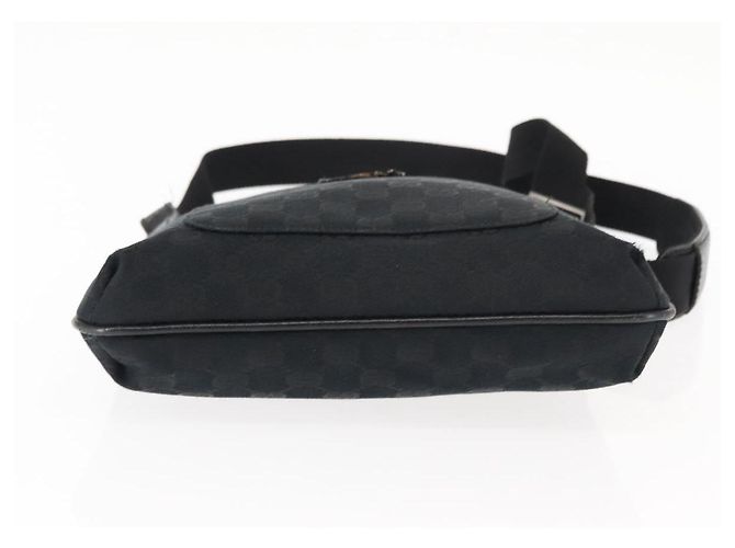 Borsa a Spalla GG Canvas Gucci Nera Argento 122793 Auth 146012 Nero - vista 5