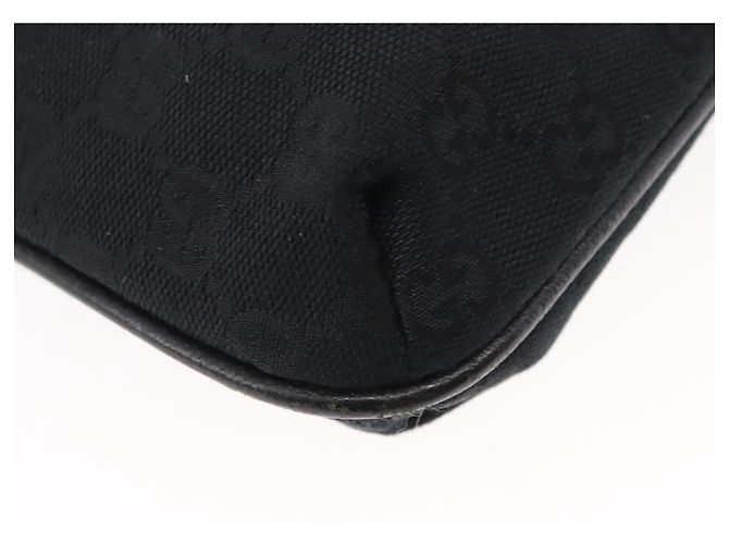 Borsa a Spalla GG Canvas Gucci Nera Argento 122793 Auth 146012 Nero - vista 9