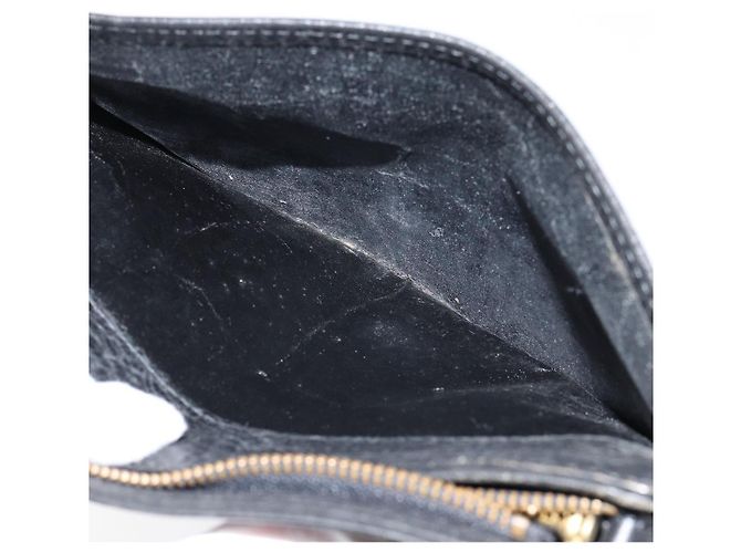 Autre Marque Borsa a mano in pelle nera Burberrys Auth ep11188 Nero - vista 12