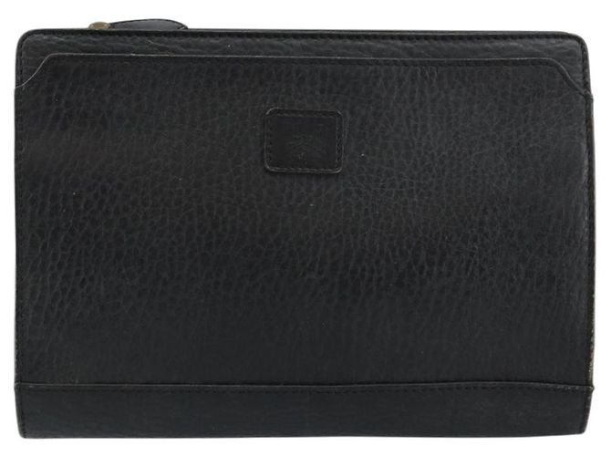 Autre Marque Borsa a mano in pelle nera Burberrys Auth ep11188 Nero - vista 13