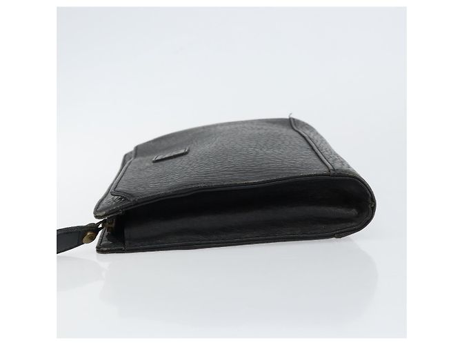 Autre Marque Borsa a mano in pelle nera Burberrys Auth ep11188 Nero - vista 4