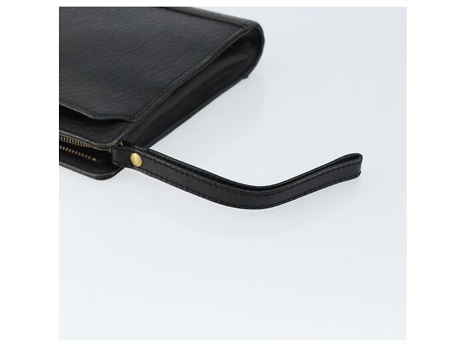 Autre Marque Borsa a mano in pelle nera Burberrys Auth ep11188 Nero - vista 8