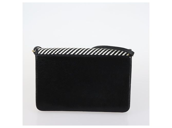 Borsa BALLY in tela e pelle 3 pezzi Nero Beige Auth BA6489 - vista 10