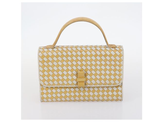 Borsa BALLY in tela e pelle 3 pezzi Nero Beige Auth BA6489 - vista 16